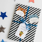 Wrapables Cute Talking Cartoon Animals Sticky Notes, Adhesive Memo Notepads for Home, Office, Work (Set of 12)
