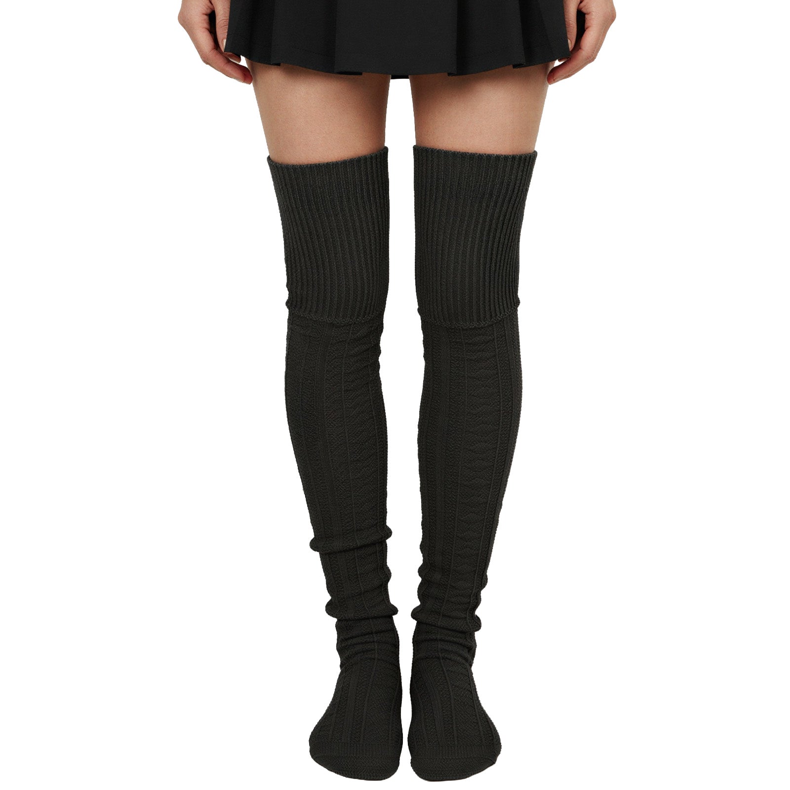 Wrapables Winter Knit Over the Knee Thigh High Boot Socks