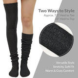 Wrapables Winter Knit Over the Knee Thigh High Boot Socks