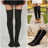 Wrapables Winter Knit Over the Knee Thigh High Boot Socks