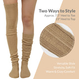 Wrapables Winter Knit Over the Knee Thigh High Boot Socks