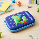 Wrapables Large Capacity EVA Hard Shell 3D Pencil Case, Pencil Storage Box for Stationery Tools, Dinosaurs