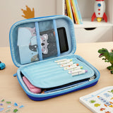 Wrapables Large Capacity EVA Hard Shell 3D Pencil Case, Pencil Storage Box for Stationery Tools, Dinosaurs