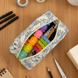 Wrapables Floral Quilted Makeup Bag for Cosmetics, Toiletries, Travel