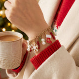 Wrapables Christmas Holiday Charms Friendship Bracelet
