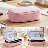 Wrapables Simple Large Capacity Double Compartment Pencil Case, Pencil Pouch for Stationery Tools