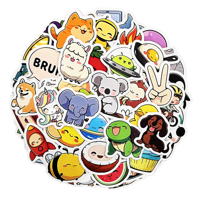 Wrapables Waterproof Vinyl Stickers for Water Bottles, Laptop, Phones, Skateboards, Decals for Teens