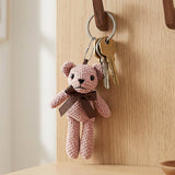 Wrapables Plush Teddy Bear Keychain Bag Charm, Stuffed Animal Doll Accessories (Set of 2)