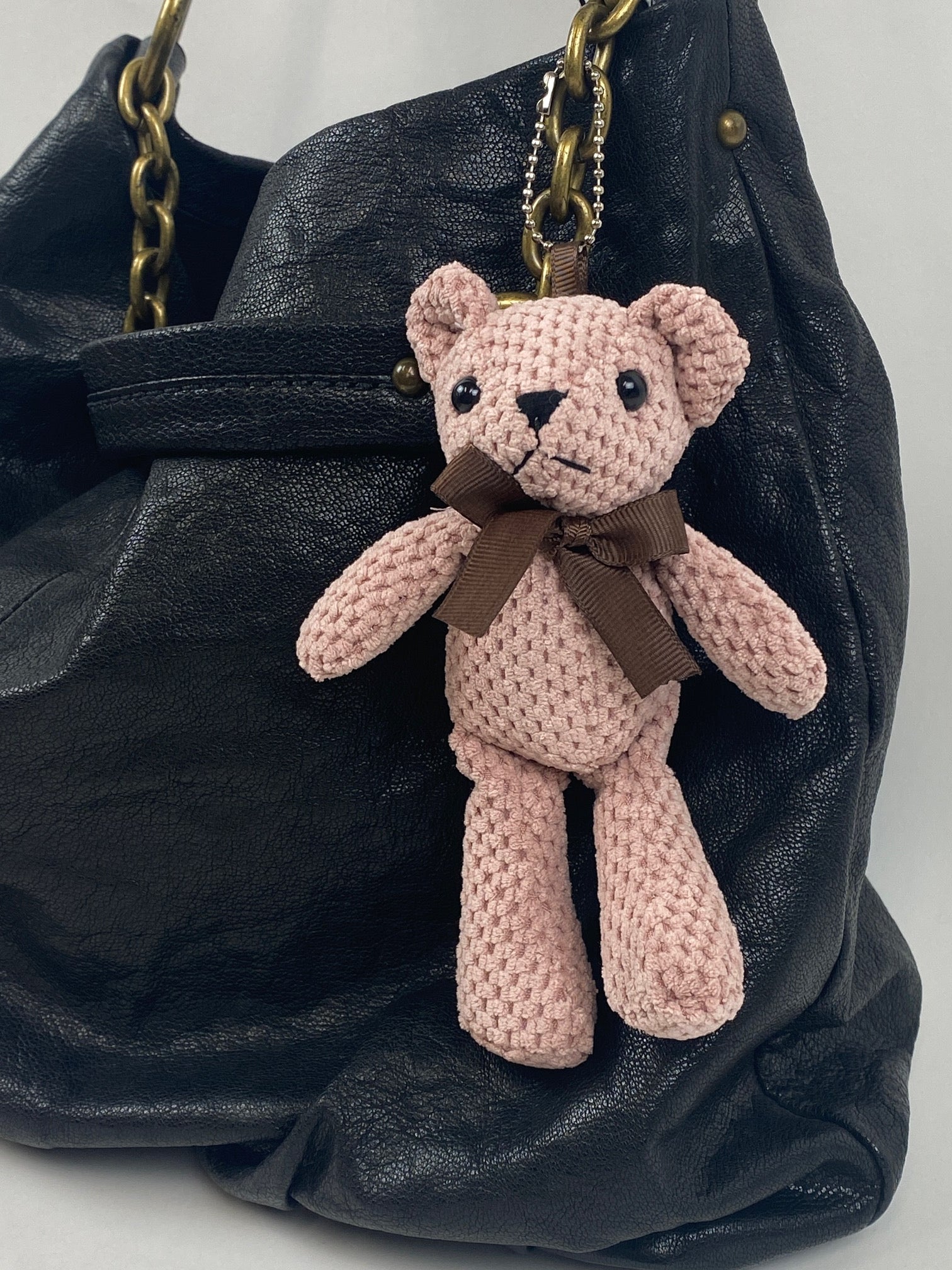 Wrapables Plush Teddy Bear Keychain Bag Charm, Stuffed Animal Doll Accessories (Set of 2)