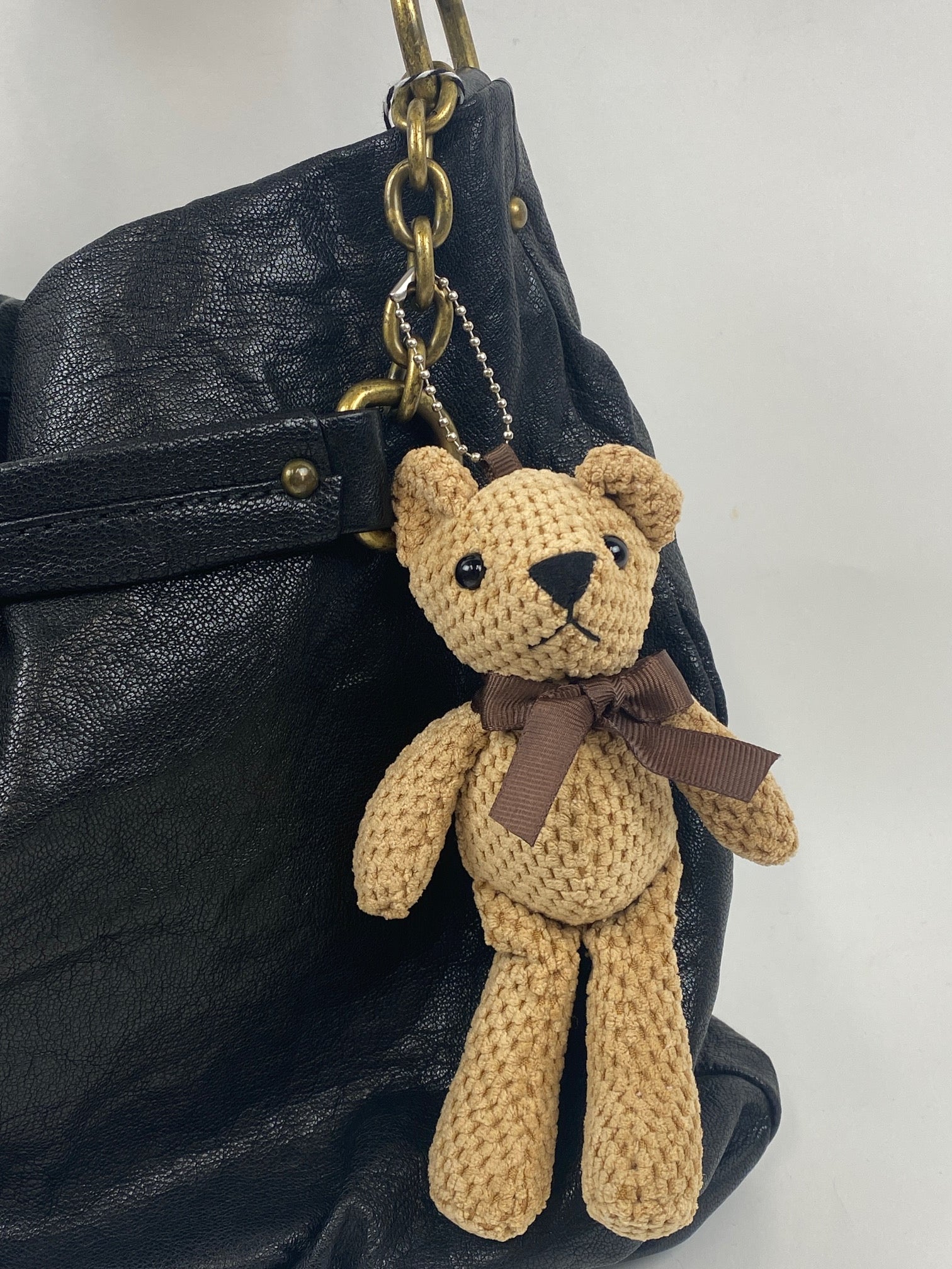 Wrapables Plush Teddy Bear Keychain Bag Charm, Stuffed Animal Doll Accessories (Set of 2)