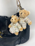 Wrapables Country Floral Plush Stuffed Animal Doll Keychain Bag Charm (Set of 2)