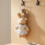 Wrapables Country Floral Plush Stuffed Animal Doll Keychain Bag Charm (Set of 2)