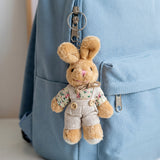 Wrapables Country Floral Plush Stuffed Animal Doll Keychain Bag Charm (Set of 2)