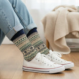 Wrapables Women's Nordic Winter Warm Crew Wool Socks (Set of 5)