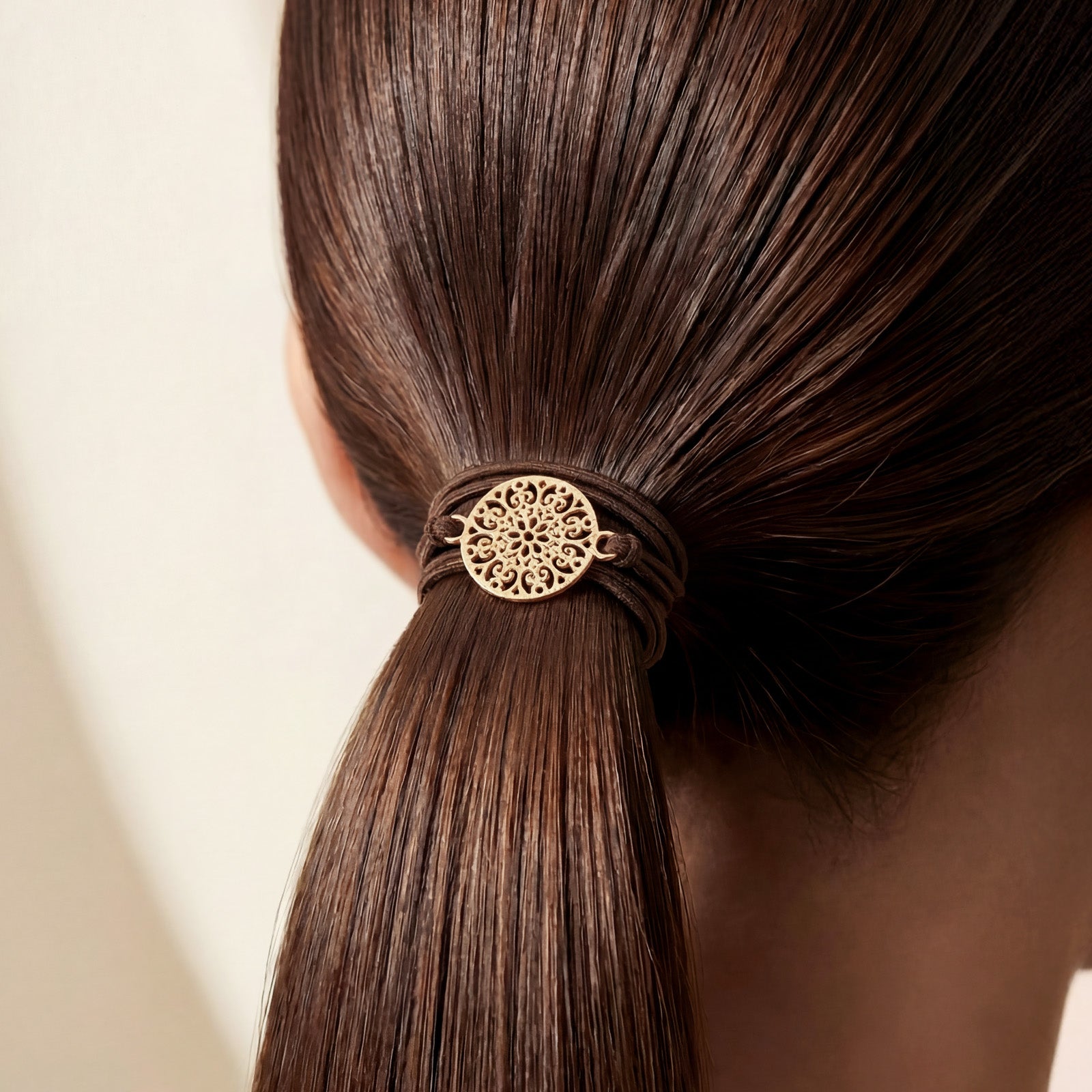 Wrapables Charms and Braided Boho Hair Tie Bracelets for Women, No Damage Elastic Hair Bands, Hair Accessories for Ponytails (10pcs)