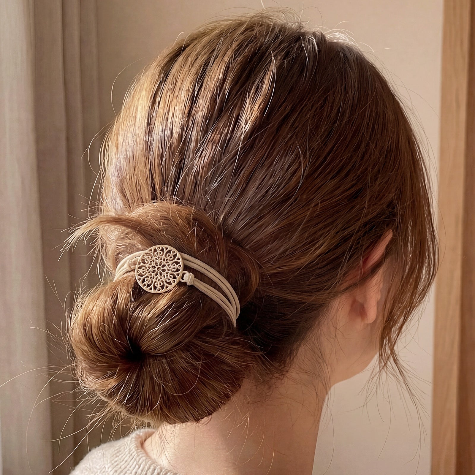 Wrapables Charms and Braided Boho Hair Tie Bracelets for Women, No Damage Elastic Hair Bands, Hair Accessories for Ponytails (10pcs)