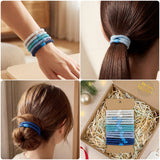 Wrapables Braided Elastic Hair Ties for Women, No Damage Hairbands for Thick Ponytails (15pcs)