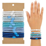 Wrapables Braided Elastic Hair Ties for Women, No Damage Hairbands for Thick Ponytails (15pcs)
