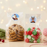 Wrapables 1.5 Inch Christmas Stickers Label Roll, Christmas Stickers for Sealing Cards, Envelopes, Gift Boxes, Party Favors (500pcs), Silly Santa