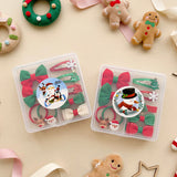 Wrapables 1.5 Inch Christmas Stickers Label Roll, Christmas Stickers for Sealing Cards, Envelopes, Gift Boxes, Party Favors (500pcs), Silly Santa