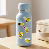 Wrapables 1.5 Inch Sticker Roll, Stickers for Sealing Cards, Envelopes, Gift Boxes, Festive Party Favors (500pcs), Busy Bees