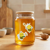 Wrapables 1.5 Inch Sticker Roll, Stickers for Sealing Cards, Envelopes, Gift Boxes, Festive Party Favors (500pcs), Busy Bees