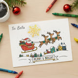 Wrapables 1.5 Inch Holographic Christmas Sticker Label Roll, Holiday Stickers for Sealing Cards, Envelopes, Gift Boxes (500pcs), Gold Snowflakes