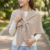 Wrapables Thick Wool Blend Triangle Winter Scarf Shawl for Women