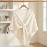 Wrapables Thick Wool Blend Triangle Winter Scarf Shawl for Women