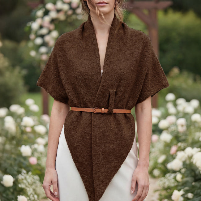 Wrapables Thick Wool Blend Triangle Winter Scarf Shawl for Women