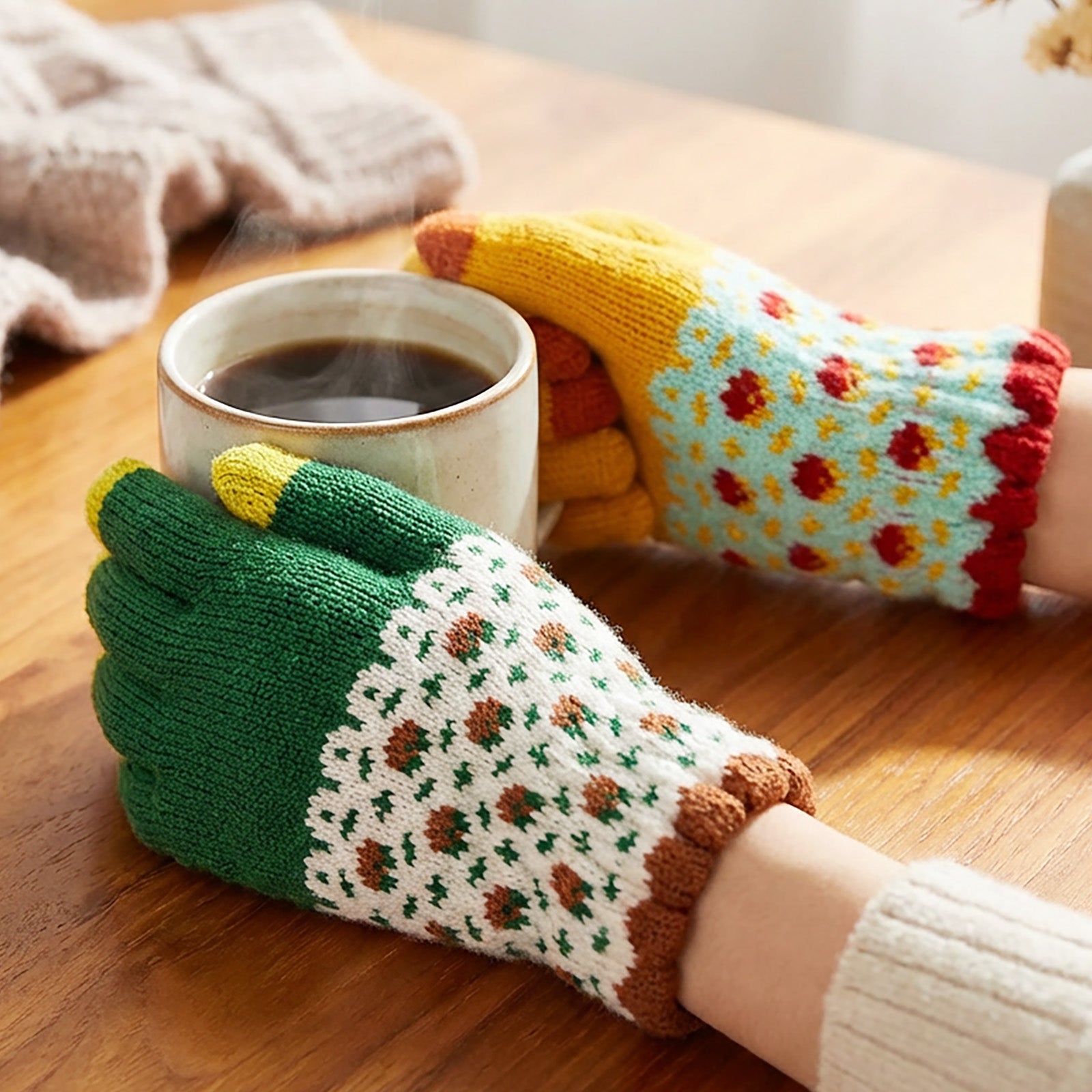 Wrapables Cold Weather Touchscreen Texting Gloves for Women (Set of 2)