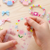 Wrapables Girls Princess Dress-Up Beaded Bracelet Jewelry for Party Favors, Goodie Bags, Birthday Parties (Set of 5)