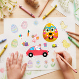 Wrapables Make Your Own Sticker Sheets, DIY Make a Face Animal, Food, Party Favor Stickers (24 Sheets), Easter Buddies
