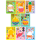 Wrapables Make Your Own Sticker Sheets, DIY Make a Face Animal, Food, Party Favor Stickers (24 Sheets), Easter Buddies