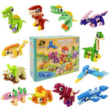Wrapables Animal Building Blocks Set, 3-in-1 Building Kits for Party Favors, Goodie Bag Stuffer, Stocking Stuffer (Set of 12)