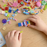 Wrapables Animal Building Blocks Set for Party Favors, Goodie Bag Stuffer, Stocking Stuffer (Set of 12), Ocean Park