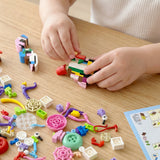 Wrapables Animal Building Blocks Set, Transformable Building Kits for Party Favors, Goodie Bag Stuffer, Stocking Stuffer (Set of 12), Animal World