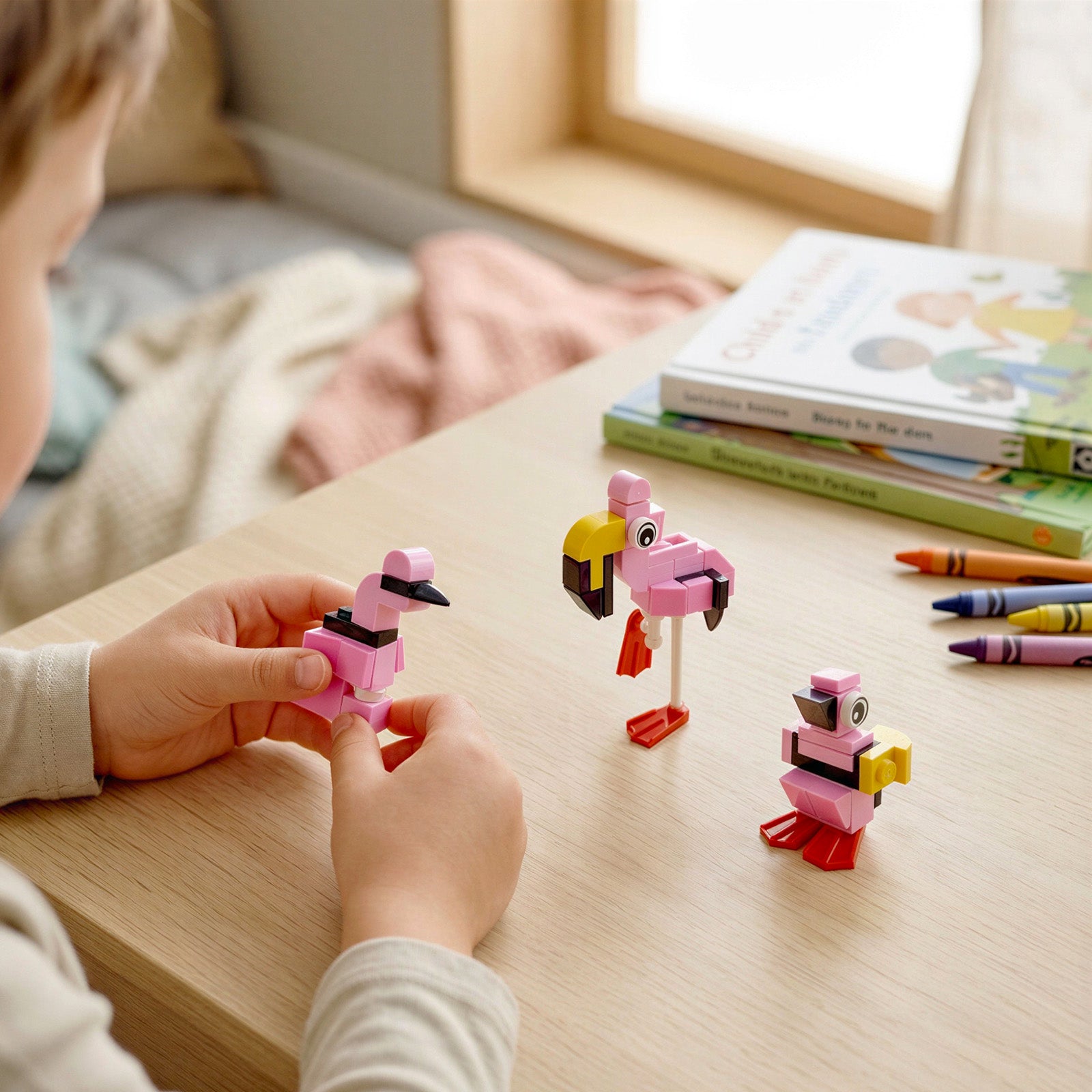 Wrapables Animal Building Blocks Set, Transformable Building Kits for Party Favors, Goodie Bag Stuffer, Stocking Stuffer (Set of 12), Animal World