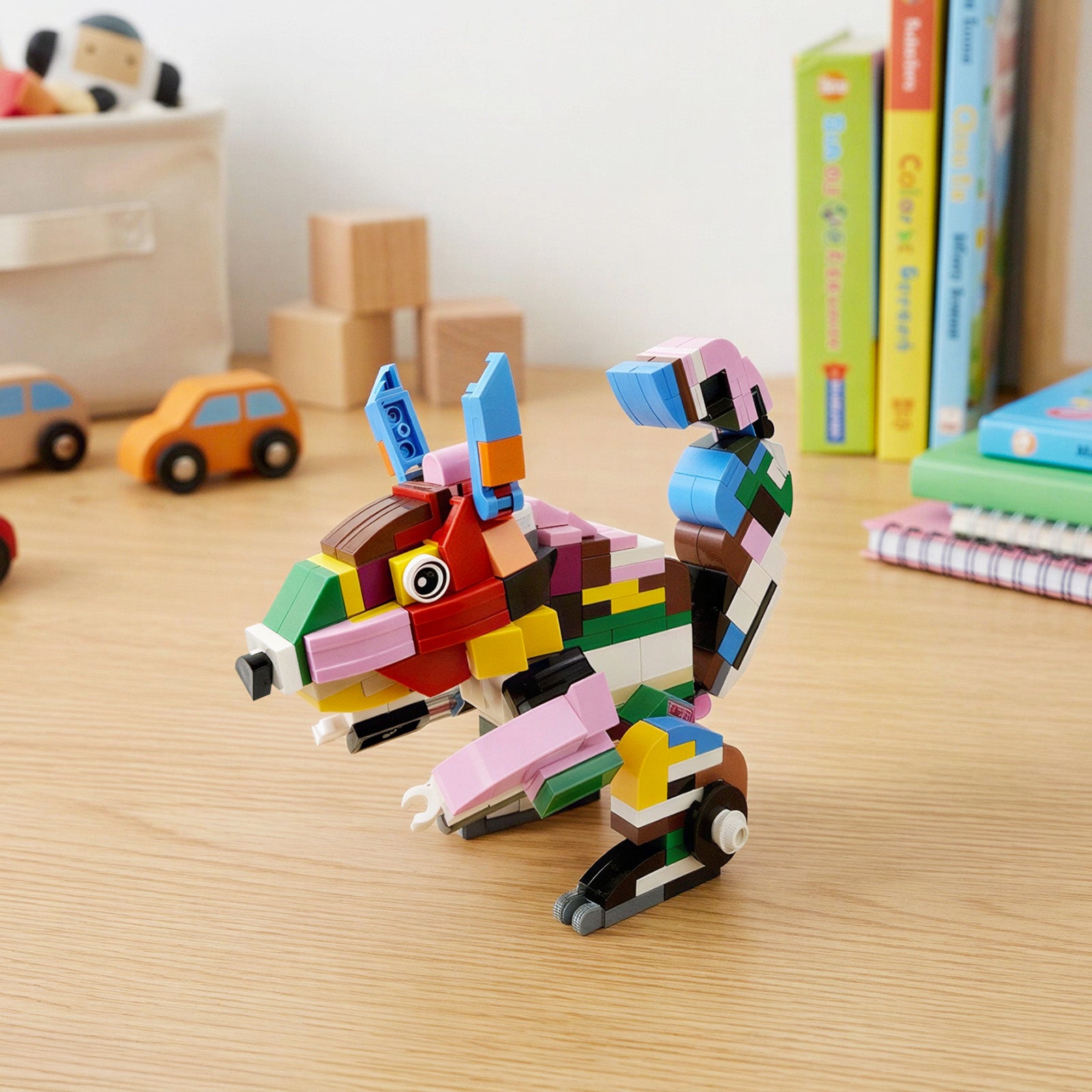 Wrapables Animal Building Blocks Set, Transformable Building Kits for Party Favors, Goodie Bag Stuffer, Stocking Stuffer (Set of 12), Animal World