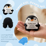 Wrapables Emotional Support and Inspirational Gift, Crochet Doll with Positive Words Card, For Valentines Day, Appreciation, Inspiration