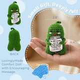 Wrapables Emotional Support and Inspirational Gift, Crochet Doll with Positive Words Card, For Valentines Day, Appreciation, Inspiration