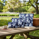 LOQI RED POPPY BEE Cats Recycled Zip Pockets, Travel Pouches
