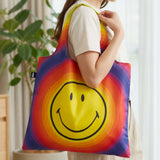 LOQI SMILEY Rainbow Capsule Recycled Reusable Shopping Bag