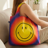 LOQI SMILEY Rainbow Capsule Recycled Reusable Shopping Bag (Set of 2)