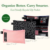 LOQI AIRPORT Icons Zip Pockets, Travel Pouches