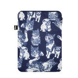 LOQI RED POPPY BEE Cats Recycled Laptop Sleeve