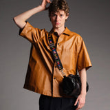 LOQI LOVE LIFE Metallic Black Medium Weekender, Handbag, Crossbody Bag