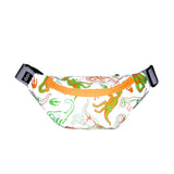 Kids Fanny Pack, Crossbody Bag, Sling Bag, LOQI DINOSAUR Skeleton Reflective Medium Bumbag, Belt Bag