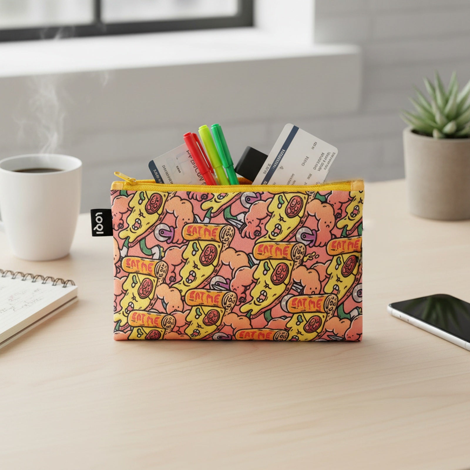 LOQI BROSMIND Recycled Zip Pockets, Travel Pouches