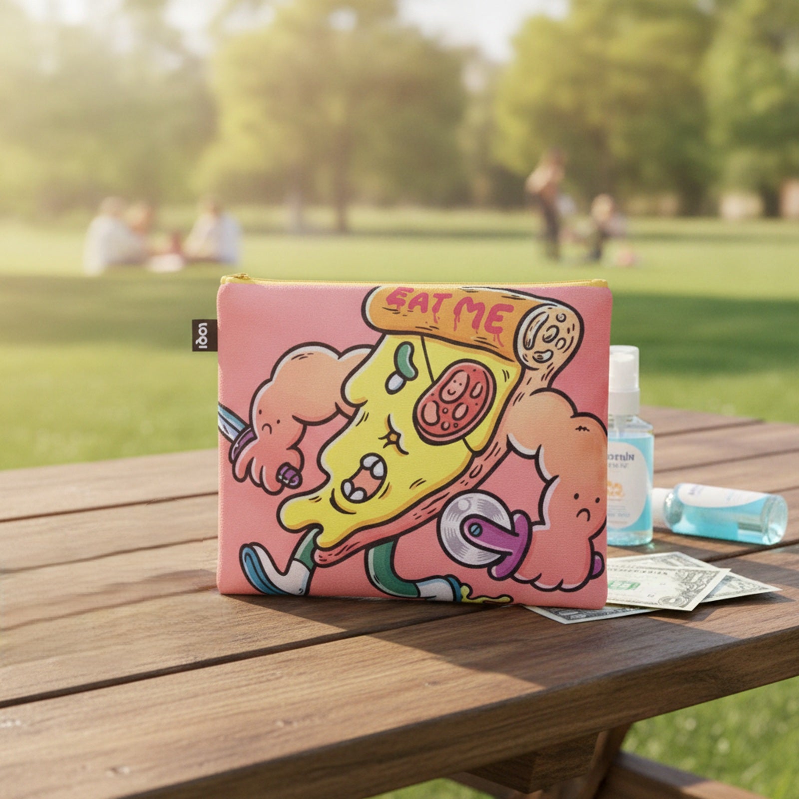 LOQI BROSMIND Recycled Zip Pockets, Travel Pouches